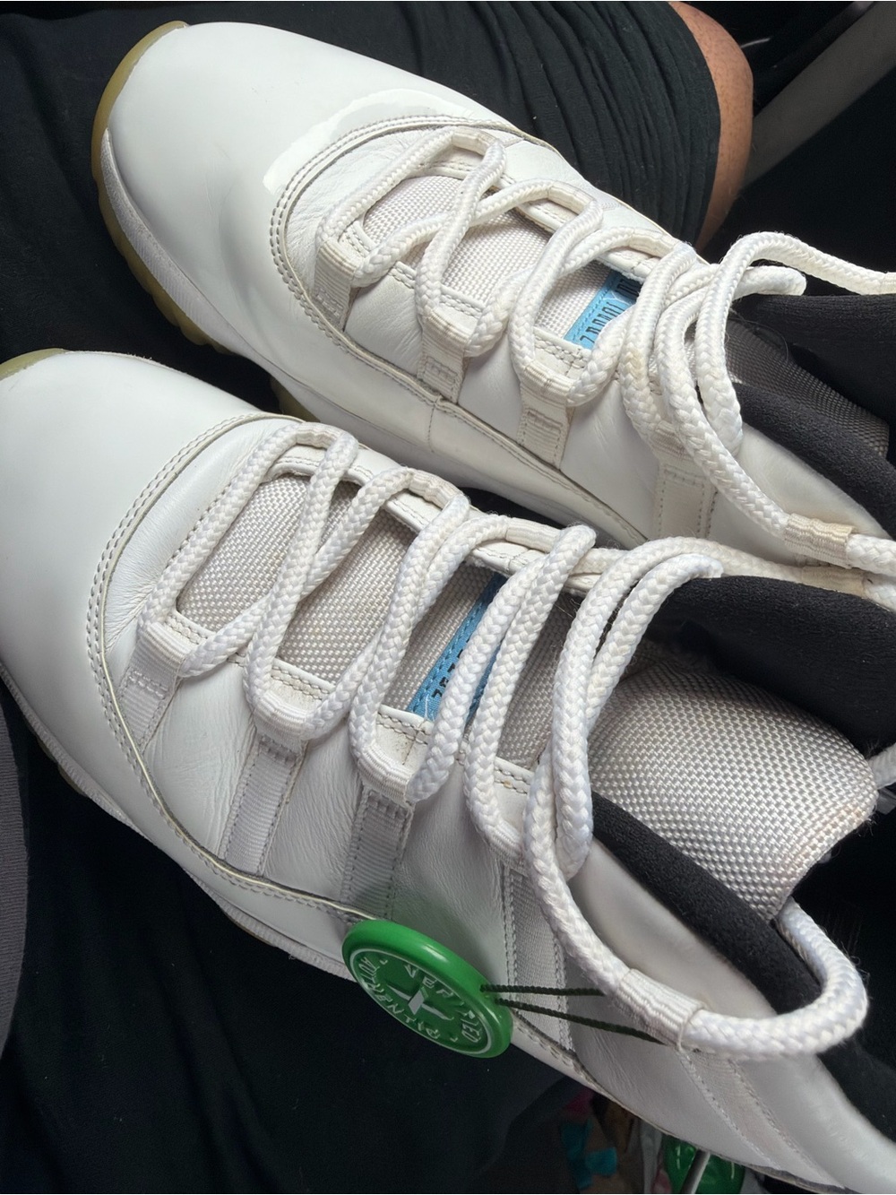 Jordan White and Black Low-Top Sneakers